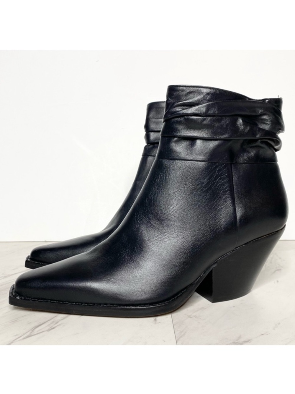 Vince Camuto Nerlinji Black Leather Bootie 7M
